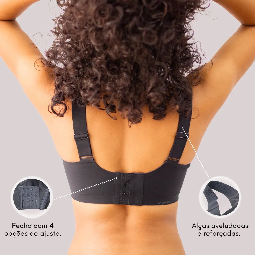 Kit com 6 unidades Sutiã Plus Size Curves - Confortavel para Sustentação