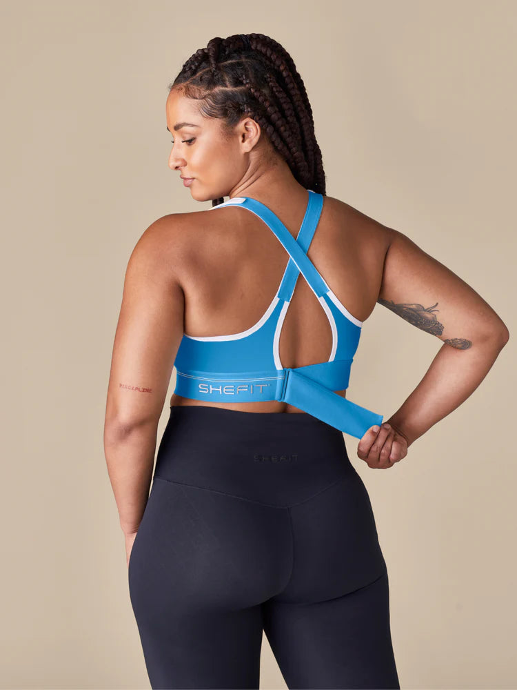 Edição limitada Azul - Sutiã esportivo de alta sustentação! Moda Fitness™