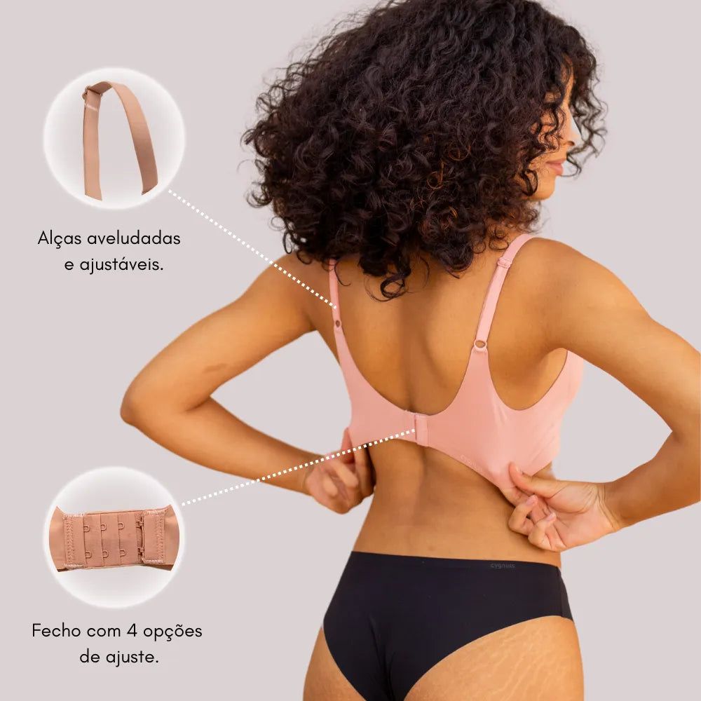Kit 6 Sutiã Conforto Premium - Alça Fina Modelagem e Conforto
