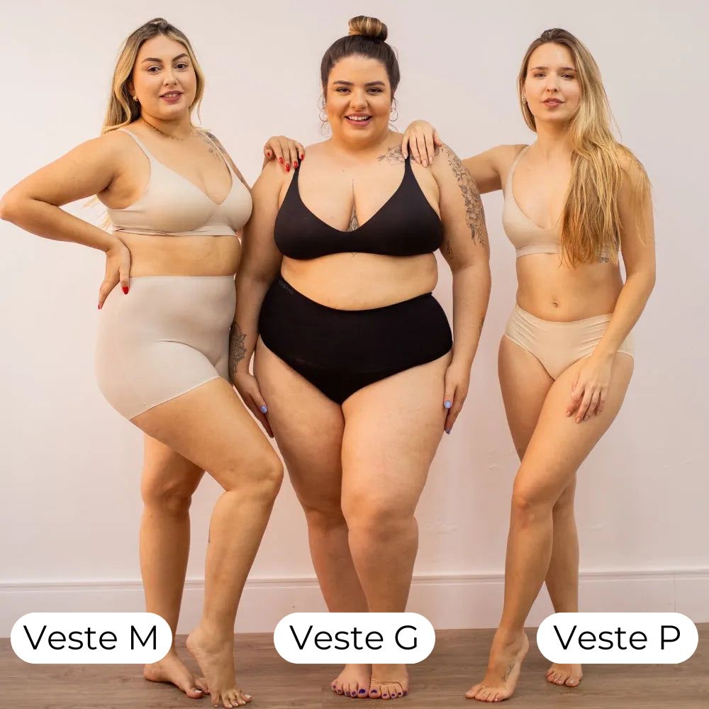 Kit 6 Sutiã Conforto Premium - Alça Fina Modelagem e Conforto