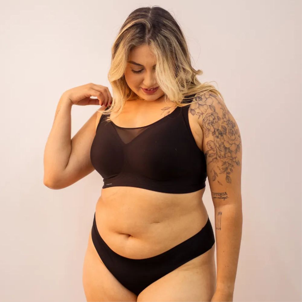 Kit com 6 unidades Sutiã Compress Diario - Top Modelador Plus Size