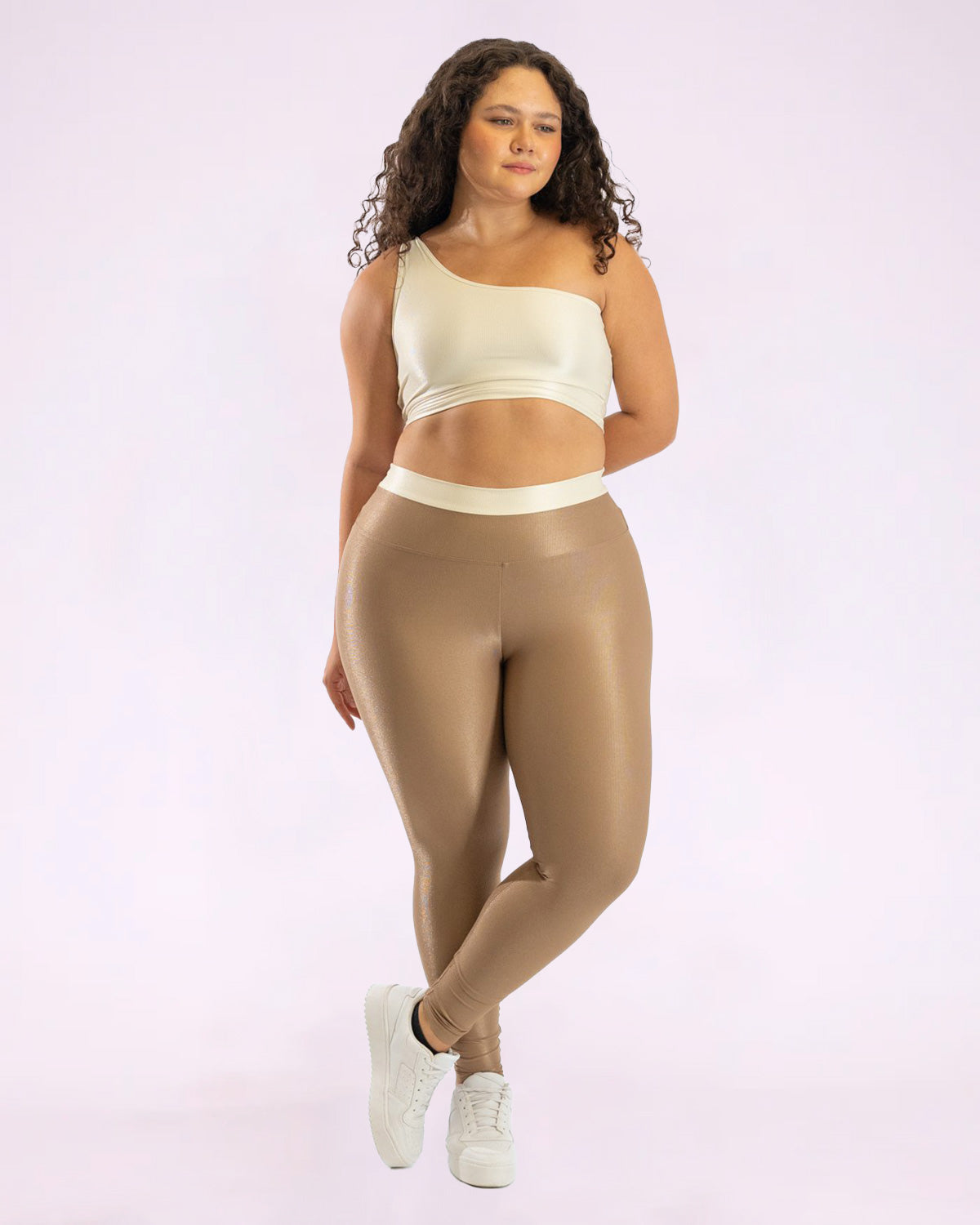 Conjunto Fitness Curve Slim ao Plus Top Ombro Só