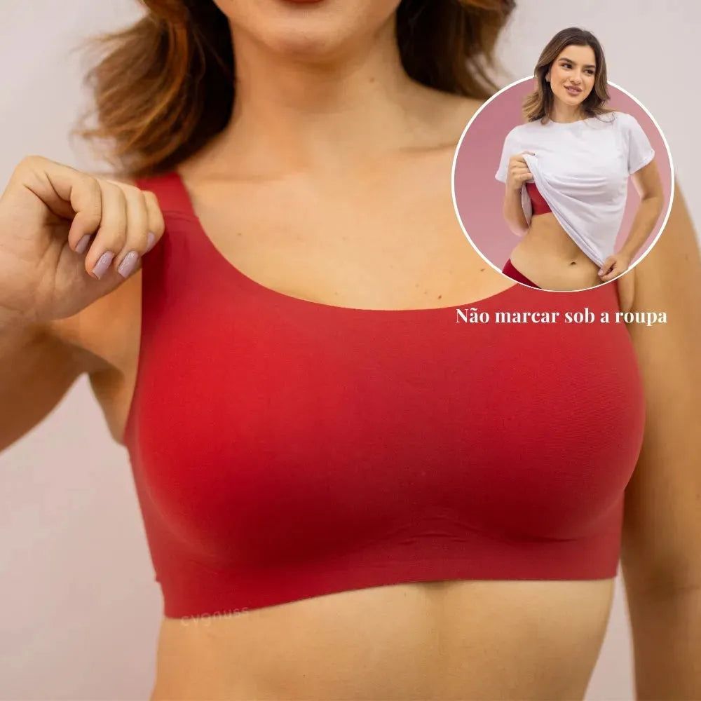 Kit com 6 unidades Sutiã Conforto Premium Plus Size - e Confortável