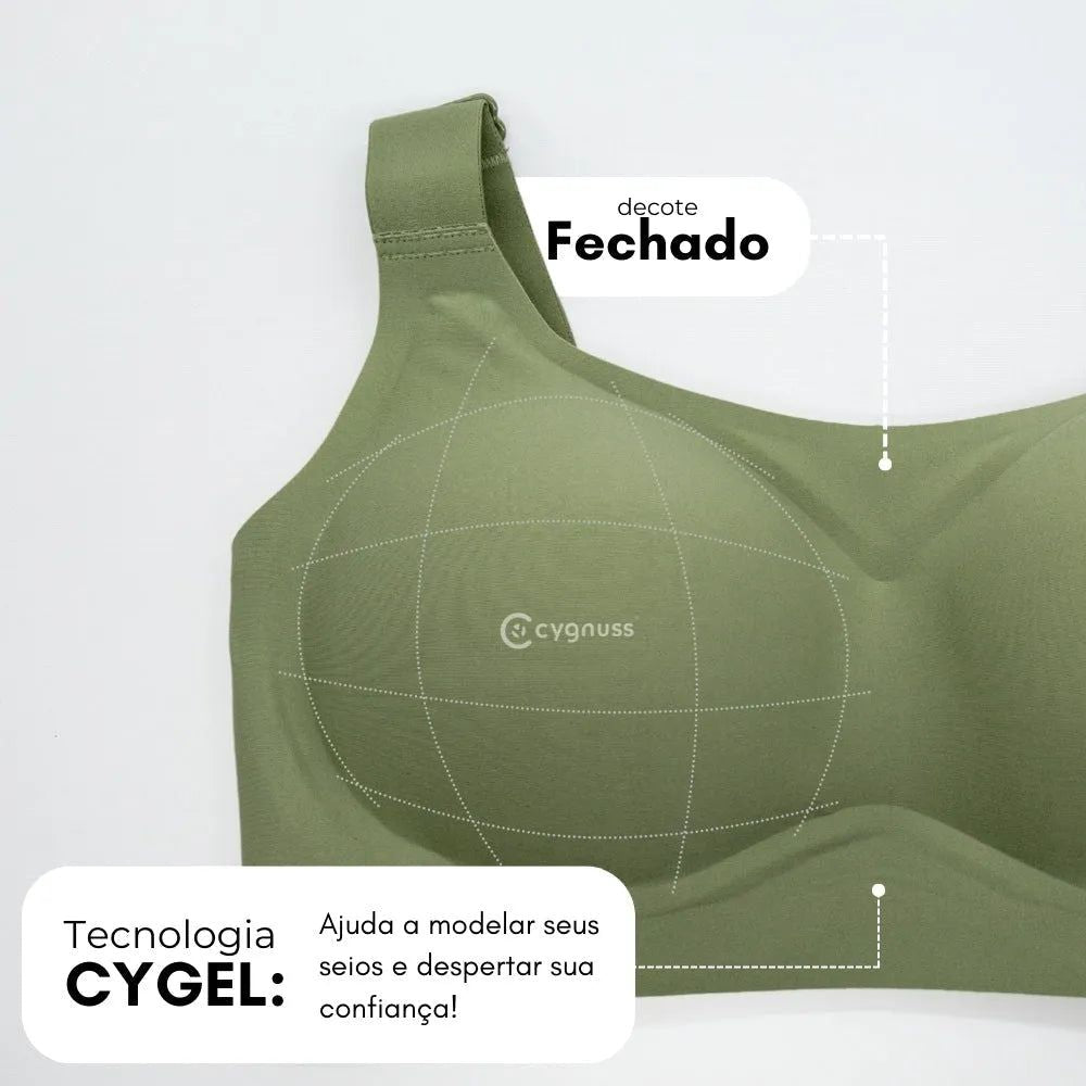 Kit com 6 unidades Sutiã Conforto Premium Plus Size - e Confortável