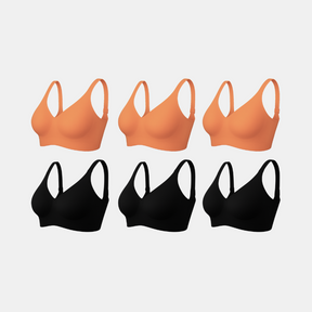 Kit com 6 unidades Sutiã Plus Size Curves - Confortavel para Sustentação