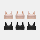 Kit com 6 unidades Sutiã Conforto Premium Plus Size - e Confortável