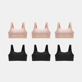 Kit com 6 unidades Sutiã Conforto Premium Plus Size - e Confortável