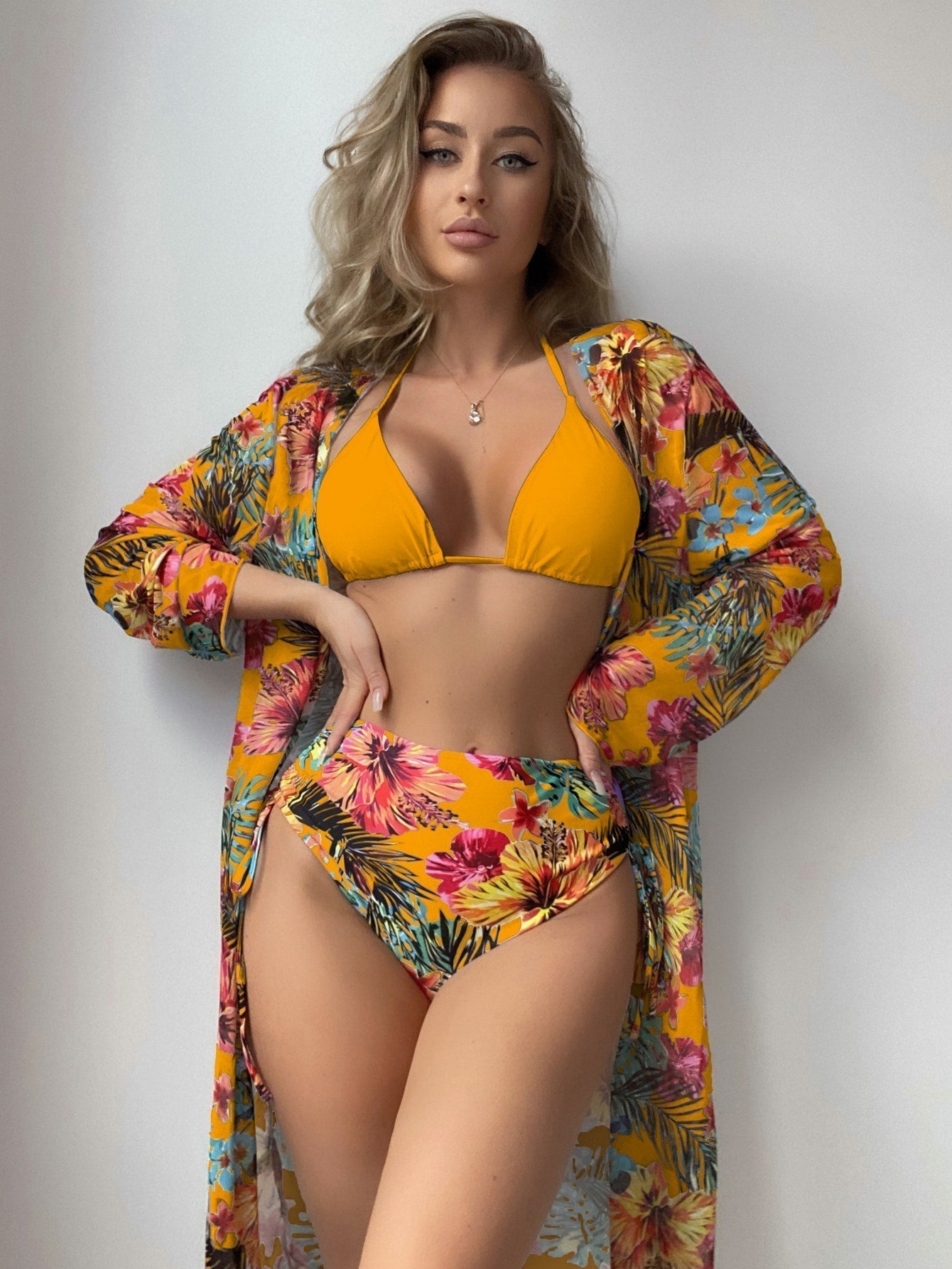 🔥 Conjunto Biquíni 3 Peças Tifani  [MAIS VENDIDOS DO DIA]