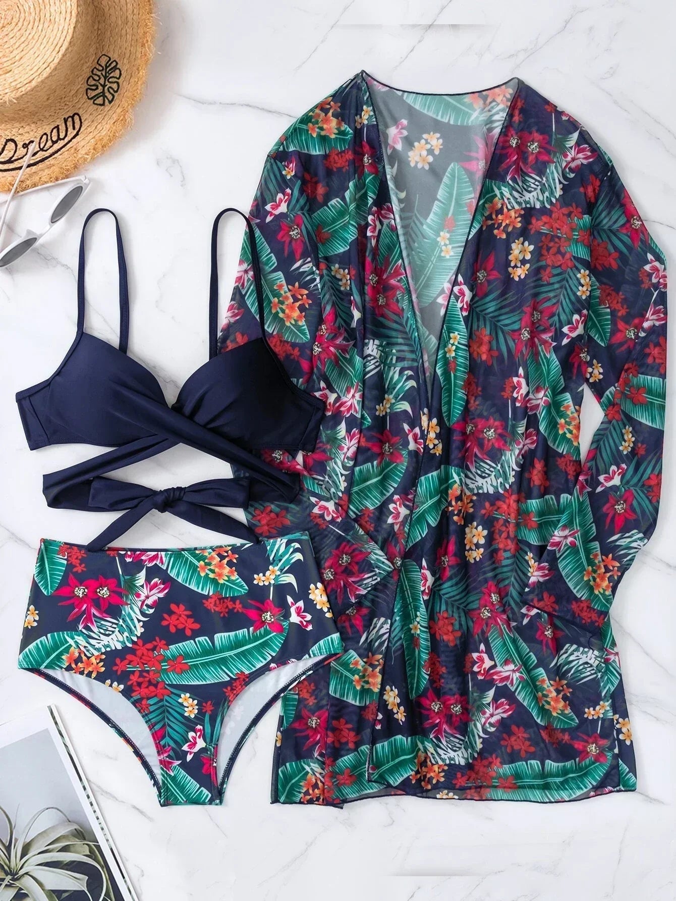 🔥 Conjunto Biquíni 3 Peças Kayane [MAIS VENDIDOS DO DIA]