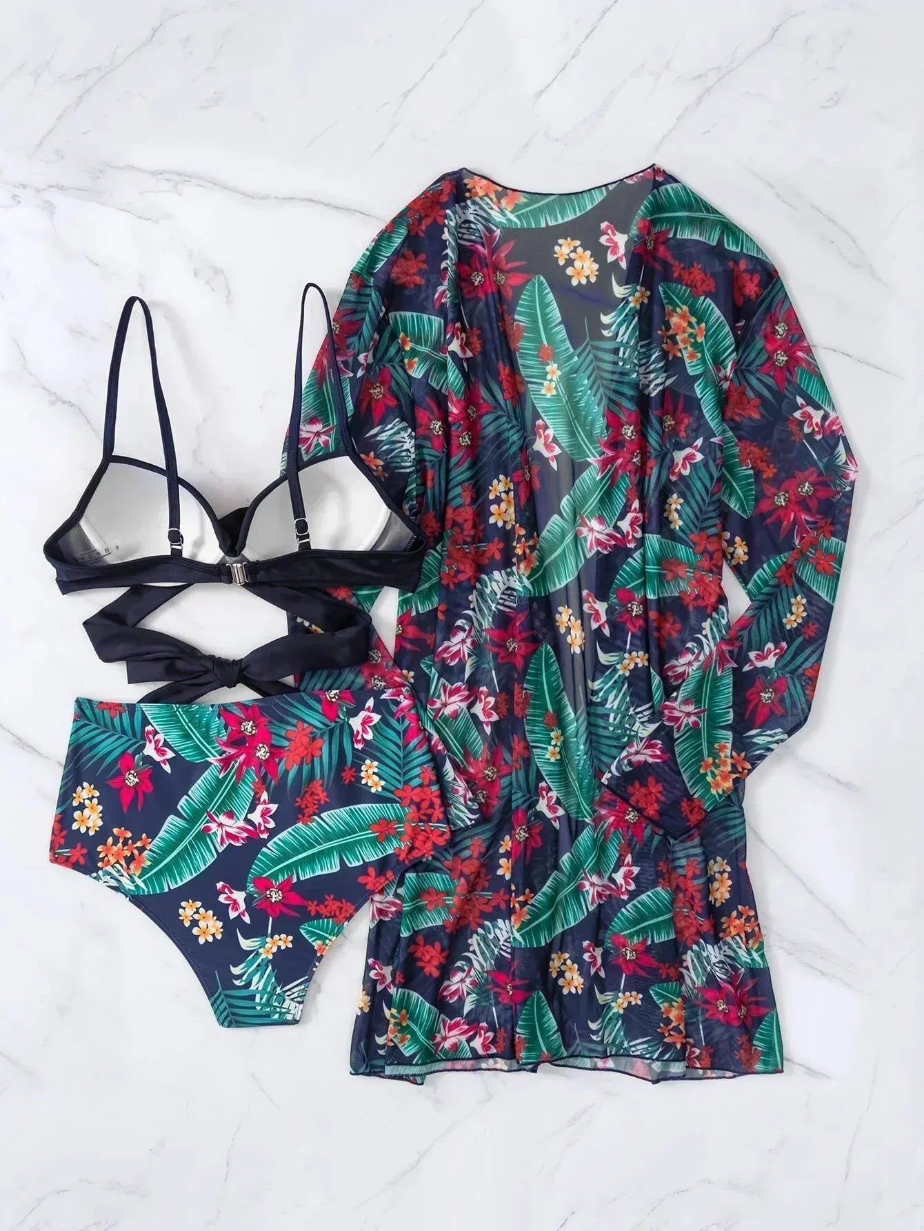 🔥 Conjunto Biquíni 3 Peças Kayane [MAIS VENDIDOS DO DIA]