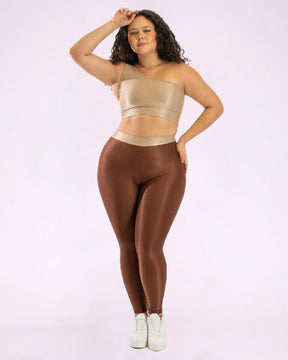 Conjunto Fitness Curve Slim ao Plus Top Ombro Só