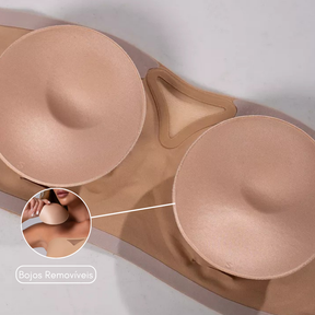 Kit com 6 unidades Sutiã Tomara que Caia Sensação, com Bojos Removíveis